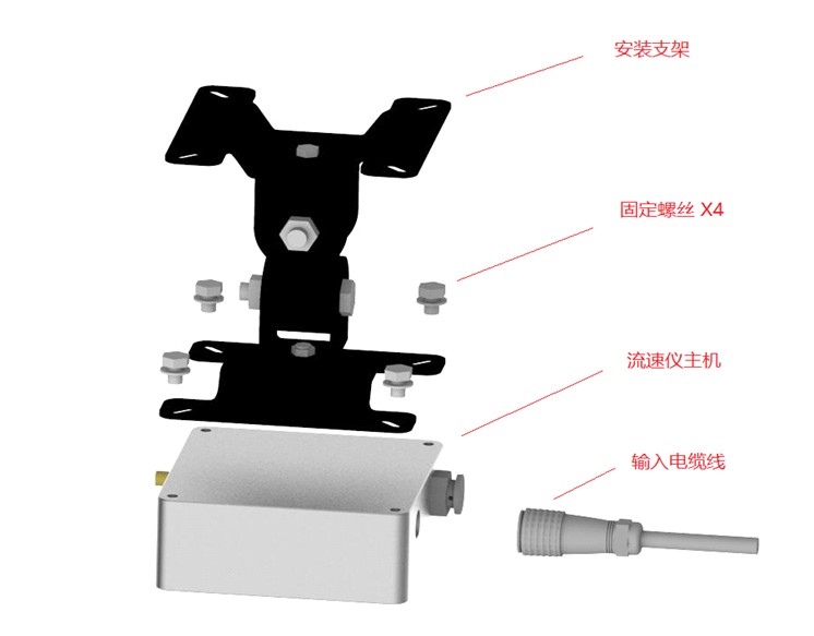 WR-FRD40雷达流速仪、雷达表面流速仪、雷达测流(图2)